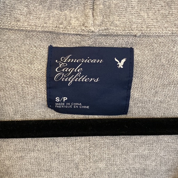 Gray Long Sleeved American Eagle Cardigan - S - Picture 3 of 4